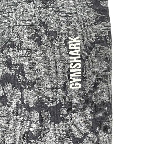 Gymshark Adapt Camo Jacquard Seamless Leggings High Rise Black Grey Women Small - Picture 2 of 7